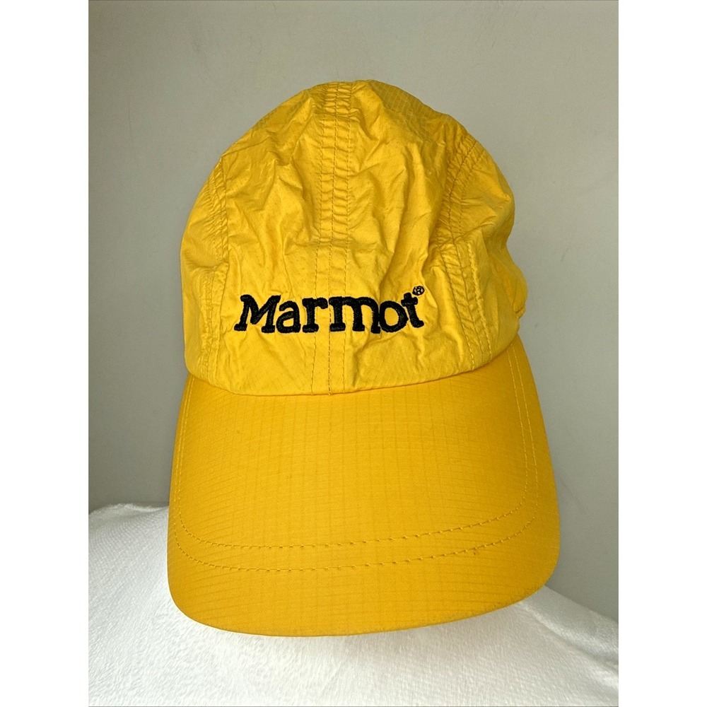 Marmot Nylon Mesh Lined Hat Cap Mens Hiking Running Outdoor Travel Adjustable